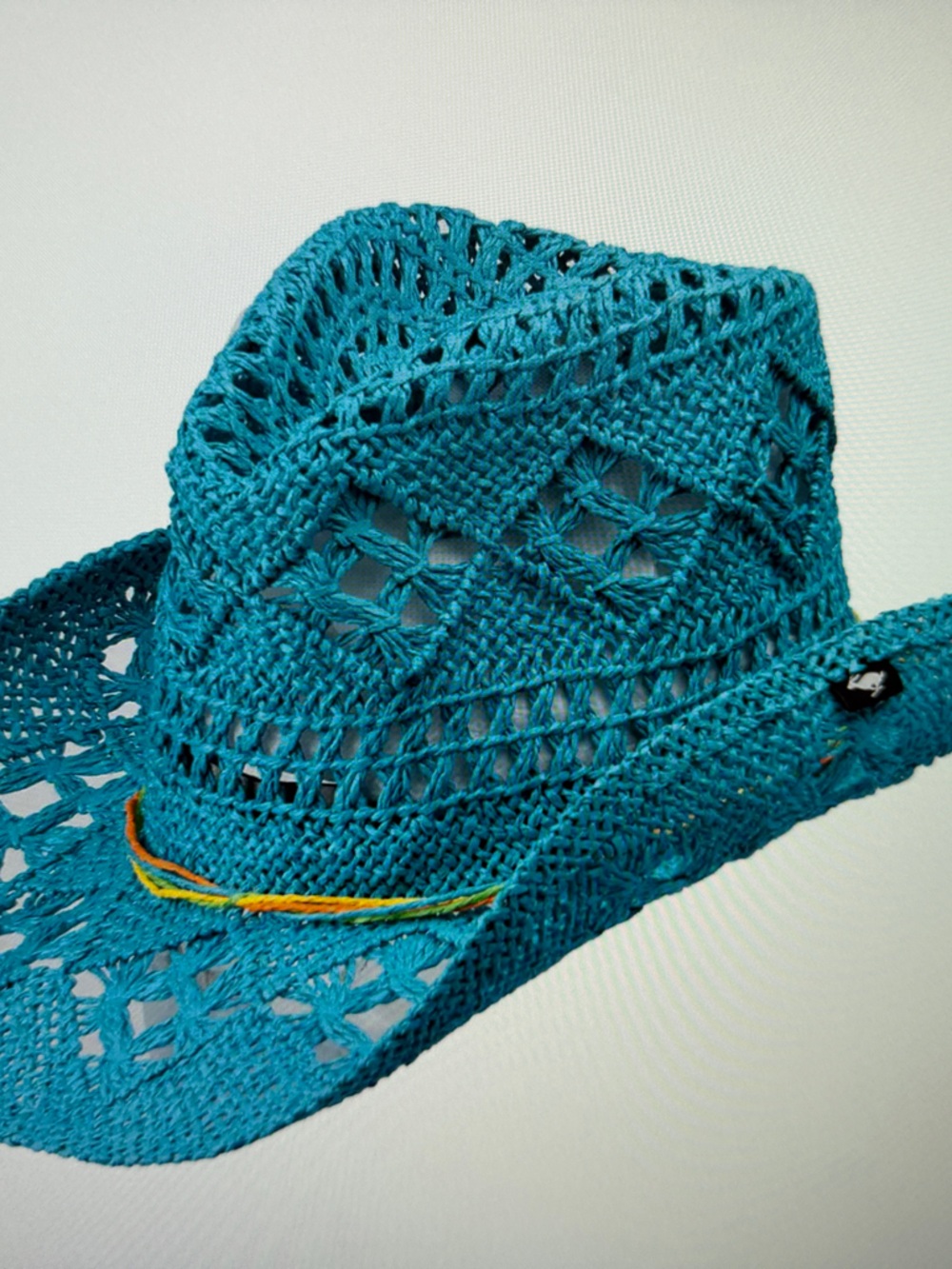 Peter Grimm teal Crochet Wide-Brim Women's Sun Hat